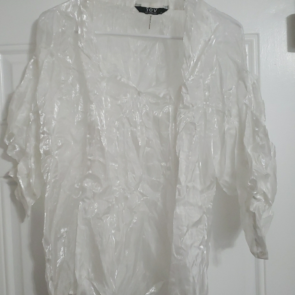 Never Worn Sheer White Blouse